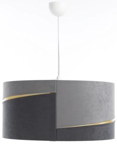 Lustră pe cablu SWING 1xE27/60W/230V gri/auriu