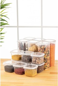 Set 15 recipiente 964FRM5381, transparent, plastic