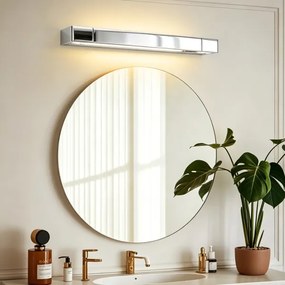 Brilagi - Iluminare LED pentru oglinzi de baie AQUA LINE LED/12W/230V 45 cm IP44 crom lucios