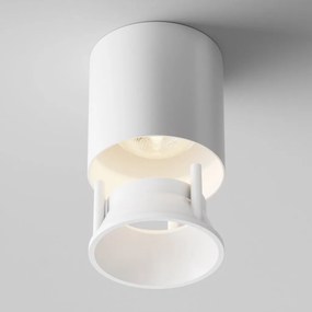 Spot LED aplicat, plafoniera dimabil design tehnic Alfa alb 7cm, 3000K