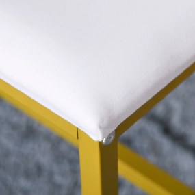 HOMCOM Masa de Machiaj cu Taburet Oglinda cu Lumini LED Raft si Sertare 