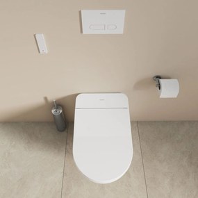 Duravit SensoWash D-Neo toaleta cu spalare agatat fara margine alb 654000012004300