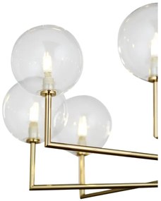 Lustră pe tijă Jupiter 1976 FEME 10xG9/10W/230V auriu