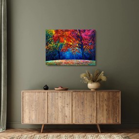 Tablou pe sticlă cu pictura naturii (70x50 cm)