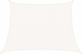 vidaXL Pânză parasolar, alb, 4/5x3 m, HDPE, 160 g/m²