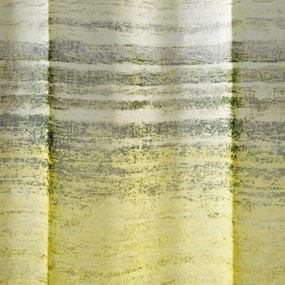 Perdea albă cu inele suspendate imbogatita cu un element colorat 140 x 250 cm