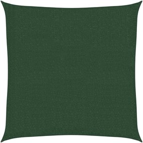 vidaXL Pânză parasolar, verde închis, 160 g / m² , 3x3 m ,HDPE