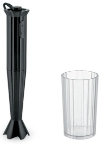 Mixer vertical, Plisse, negru, diametru 7 cm - Alessi