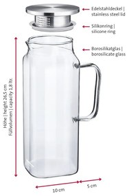 Carafă de sticlă Puro - Westmark