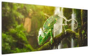 Tablou cu șopârlă (120x50 cm), în 40 de alte dimensiuni noi
