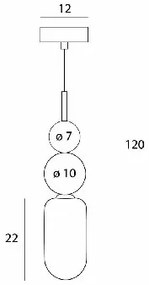 Lustra, Pendul modern Nova Black