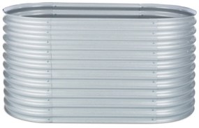 HIGH GROW, argintiu, 1,6 M, ghiveci ridicat, aluminiu galvanizat
