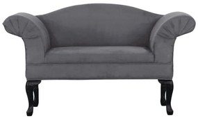 Canapea Fabricio 122 cm gri si negru