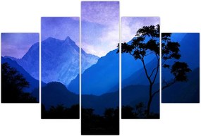 Tablou - Cerul de noapte din Nepal (150x105 cm)