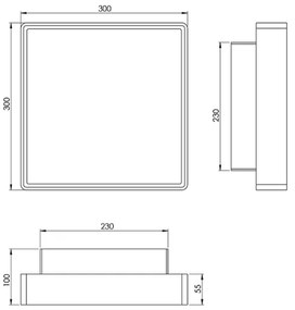 Fabas 3233-65-102 - Iluminat tehnic OBAN 2xE27/30W/230V IP65