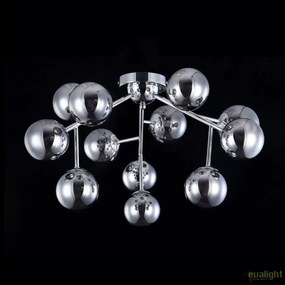 Lustra deosebita cu 12 de surse de lumina Dallas, crom/ fumuriu MYMOD545PL-12CH