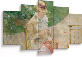 Tablou - Berthe Morisot, Young Woman Knitting, reproducere (150x105 cm)