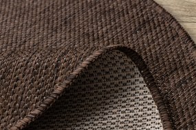 Covor SISAL SION cerc A5165A Melanj țesute plate maro