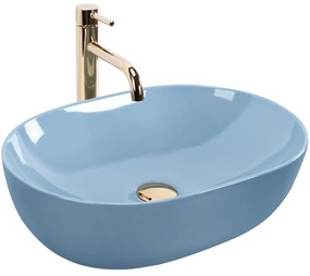 Lavoar Lisa albastru lucios L49 cm