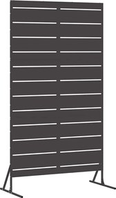 vidaXL Ecran de intimitate Negru 100 x 50 x 180 cm Oțel