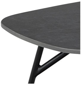 Măsuță de cafea neagră cu blat ceramic 60x120 cm Caracas – Actona