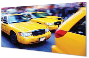 Tablouri acrilice taxi galben Oraș