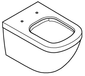 GROHE 39328000 - Vas WC suspendat EURO CERAMIC 540 × 374 mm ceramică/alb