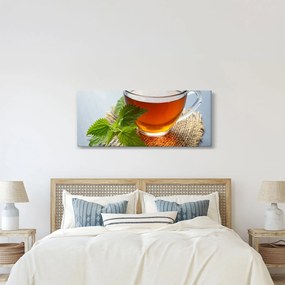 Tablou cu ceașca cu ceai (120x50 cm)