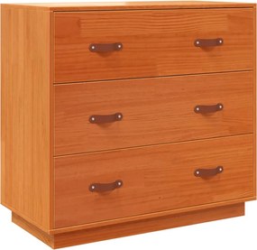 vidaXL Dulap, maro miere, 80x40x75 cm, lemn masiv de pin