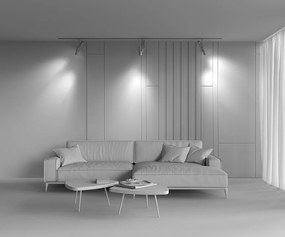 Spot LED, accesoriu pentru sina magnetica Exility, Elti Duo alama