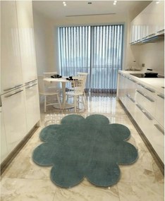 Covor DAISY PLUSH, 80x80 cm, forma atipica, poliester, verde