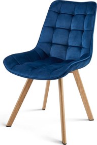 Scaun de masa SORIA VELVET, albastru