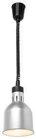 Lampa de incalzire cilindrica, argintie ø175x(H)250