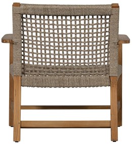 Fotoliu de grădină bej/în culoare naturală din lemn masiv Copper – Exotan