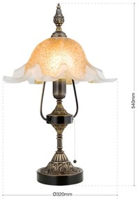 Lampa de masa stil mediteranean clasic de lux Tosca H-54cm