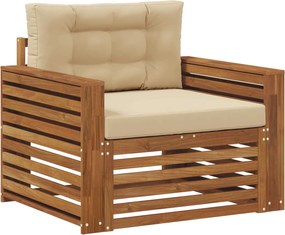 vidaXL Set de canapele de exterior Lemn de acacia solid și poliester