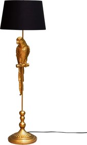 Lampadar din rasina, cu abajur din bumbac, Bird