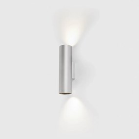 Aplica perete ambientala design modern STAN 2L aluminiu/negru