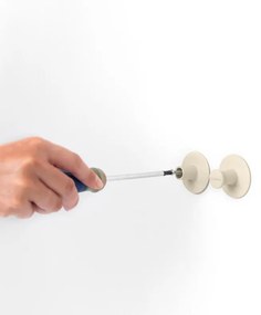 Set 2 agatatori prosoape Brabantia ReNew 1006268, Kit de montare inclus, Pana la 2 kg, Bej