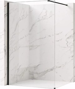 Paravan de dus Rea Flexi Transparent 130 cm negru