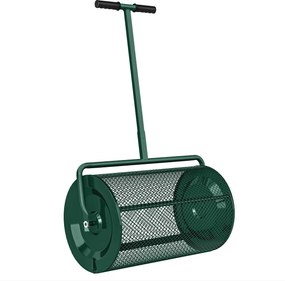 Outsunny Distribuitor de Îngrășământ 75 L din Metal cu Mâner Reglabil în T și Mâner Căptușit, 70x40x112 cm, Verde | Aosom Romania