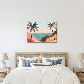 Tablou - Palmieri la mare (70x50 cm)