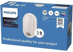 Philips PROJECTLINE LED 15W 230V IP54 lampă de perete cu senzor
