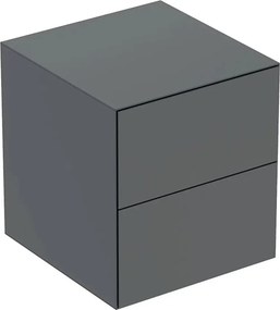Dulap mediu suspendat Geberit One lava mat cu 2 sertare 45 cm