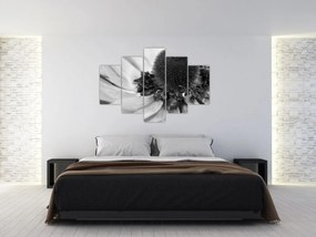Tablou - Floare în alb-negru (150x105 cm)