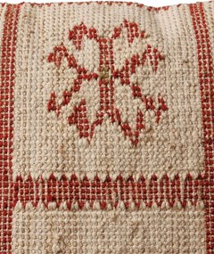 Perna decorativa, cu 2 fete, din lana si iuta naturala, Imazi 50x50cm