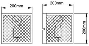 Aplică Brilliant MAZE 1xE27/40W/230V negru
