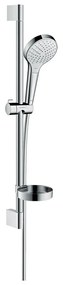 Set de dus Hansgrohe Croma Select S Vario cu bara 65 cm crom