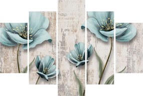 Tablou - Flori texturate (150x105 cm)
