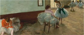 Tablou - Edgar Degas, The Dance Lesson, reproducere (120x50 cm)